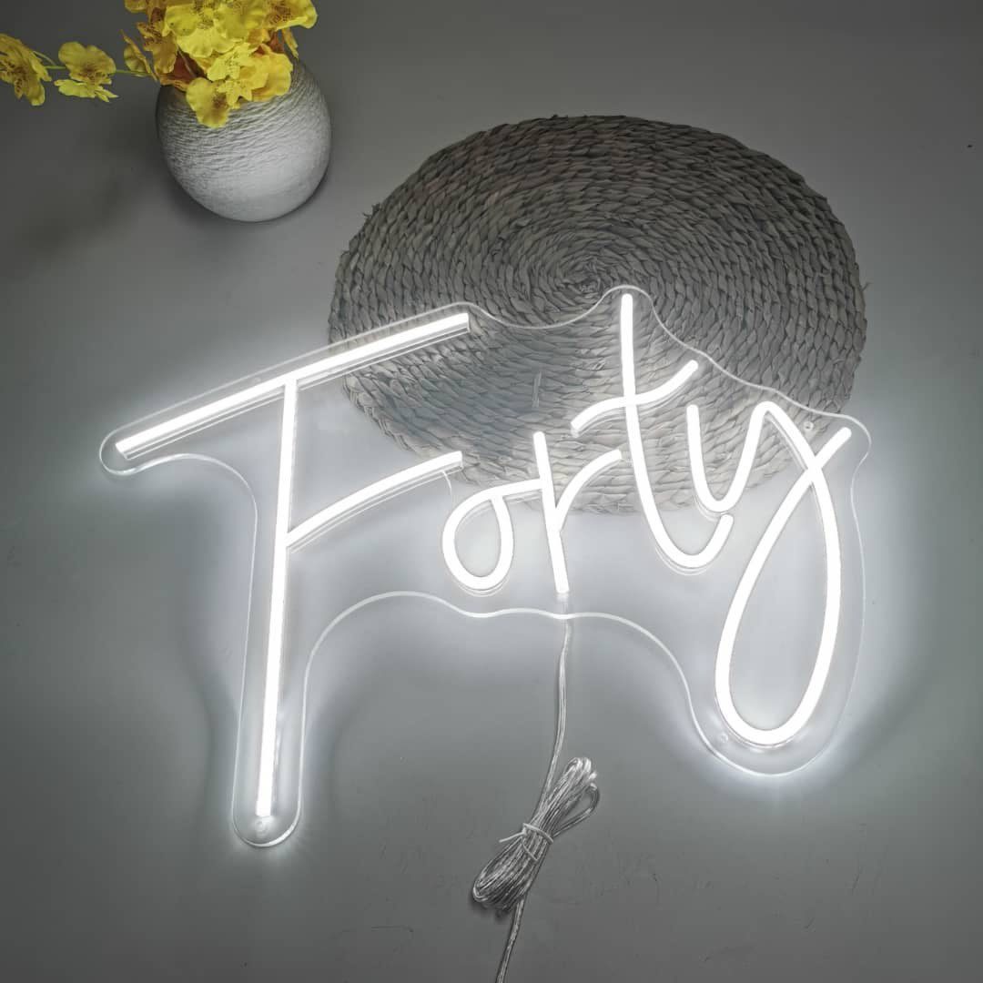 Age20Forty20Neon20Sign20 20Cool20White