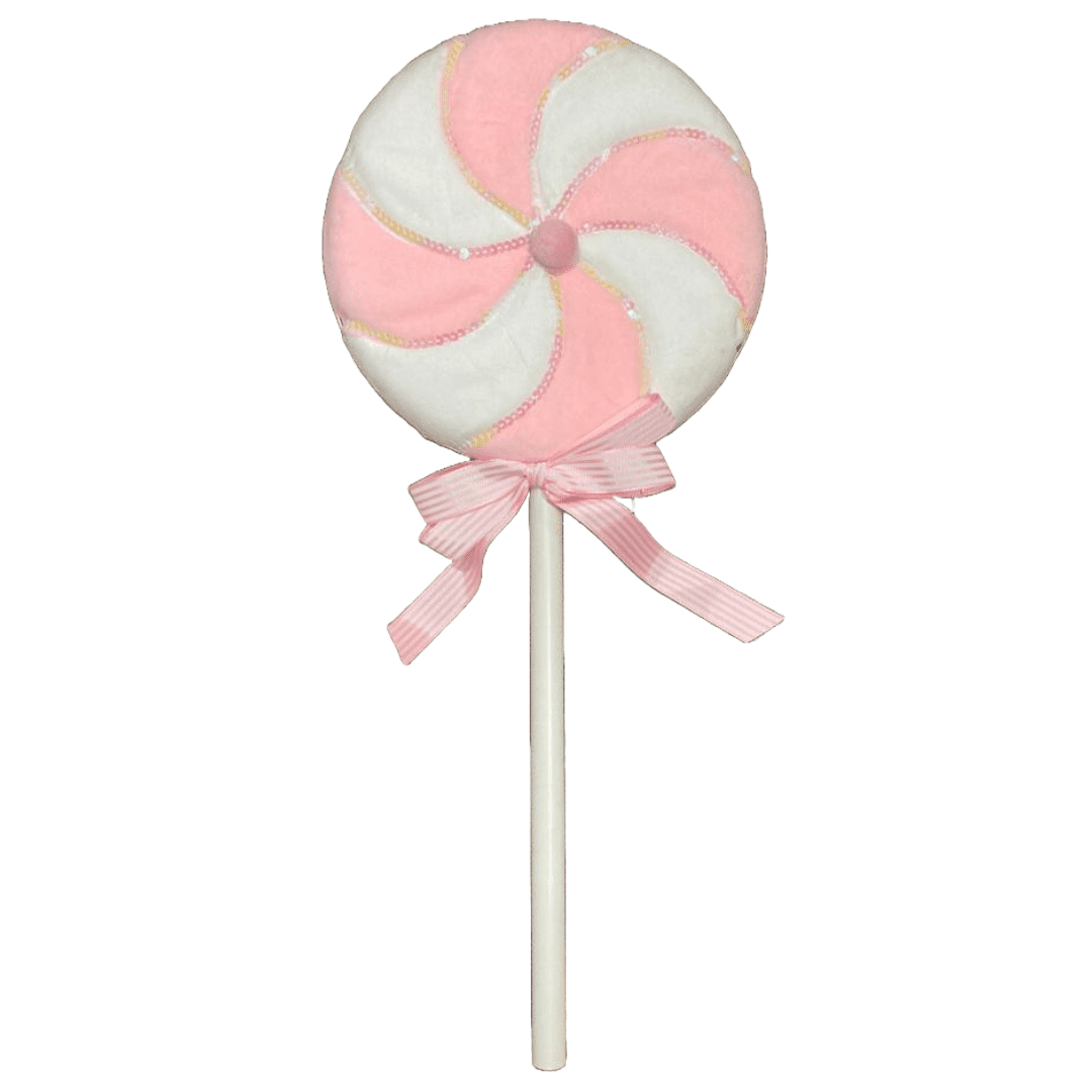 Giant 60cm Pink & White Swirl Lollipop_58819