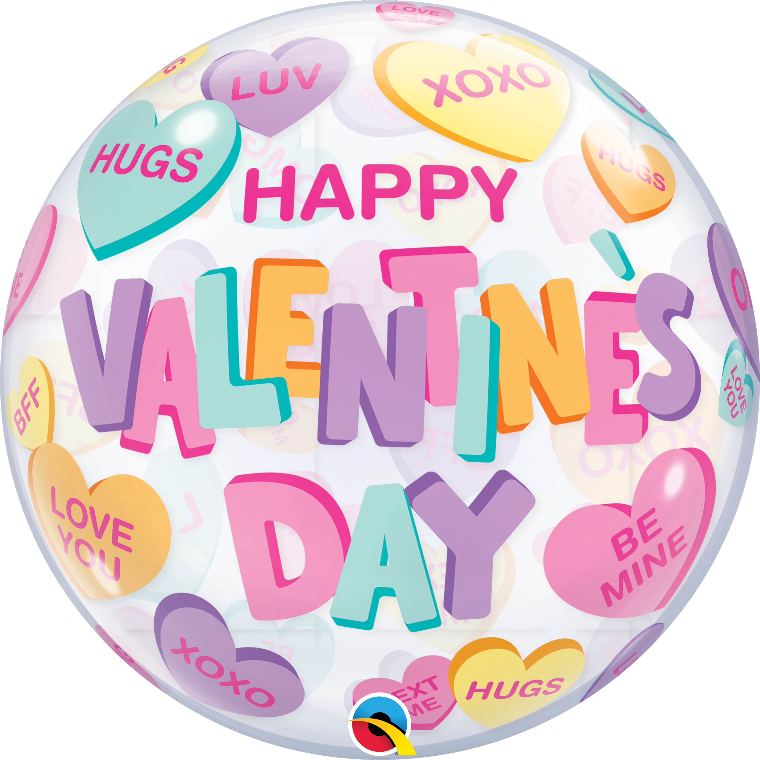 Qualatex 22 inch Valentine's Day Candy Sweet Box Foil Balloon_24078B_F