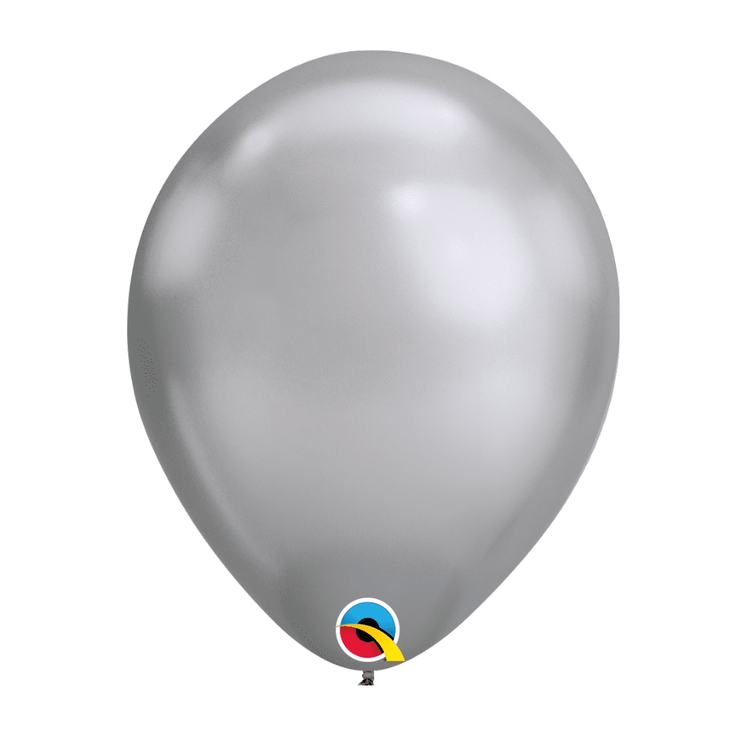 Qualatex Chrome Silver Latex Balloons_85109_58270