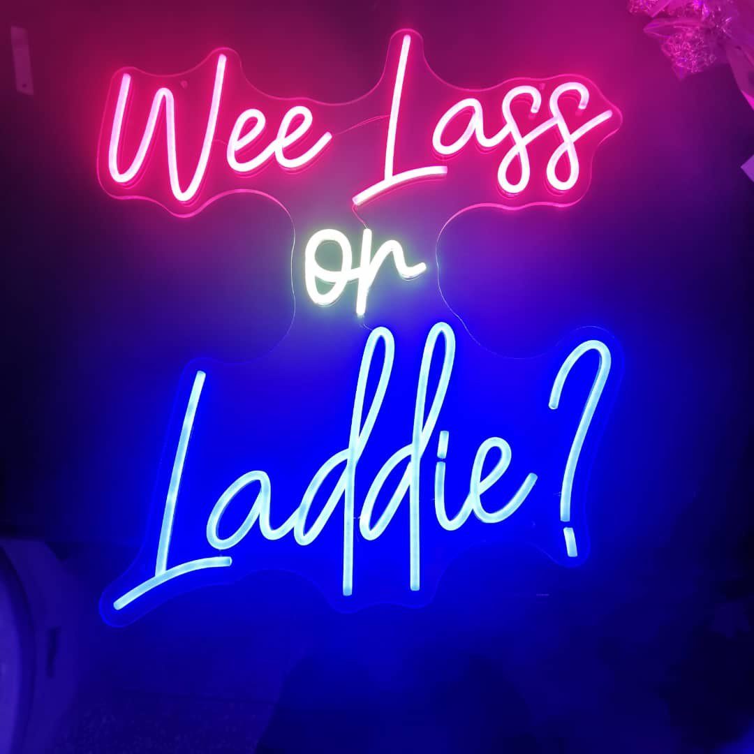 Wee20Lass20or20Laddie20Neon20Sign20 20Pink20Cool20White2020Blue