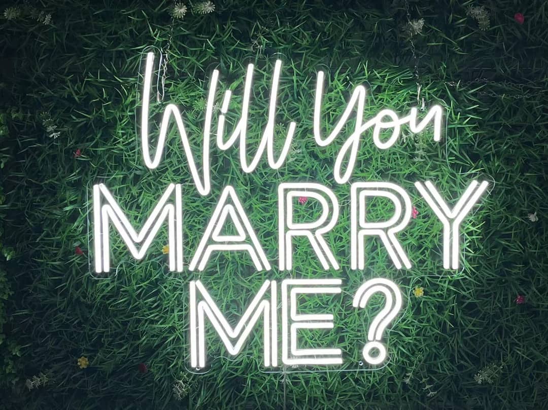 Will You Marry Cool White Neon Sign