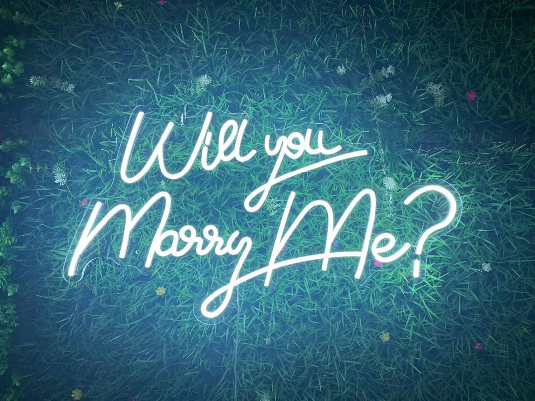 Will you Marry Me Cool White Neon Sign 2