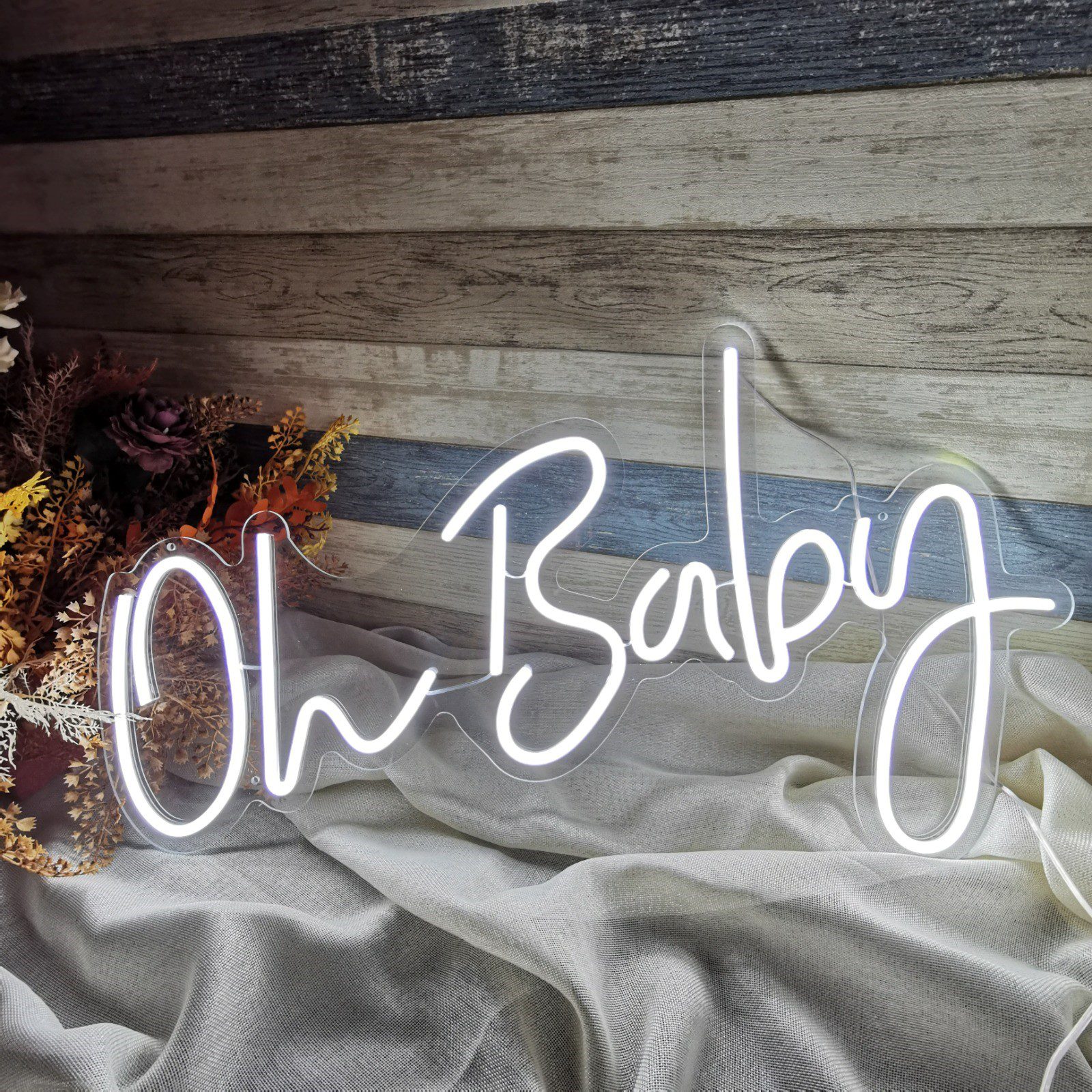 oh baby cool white neon sign 470_850mm